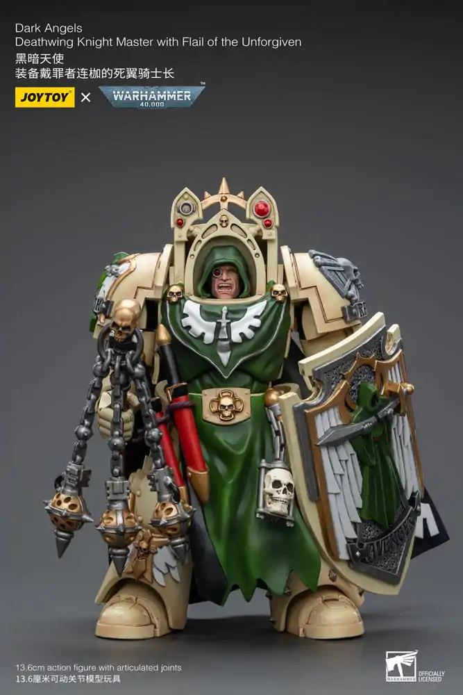 Warhammer 40k Action Figure 1/18 Dark Angels Deathwing Knight Master with Flail of the Unforgiven 12 cm termékfotó