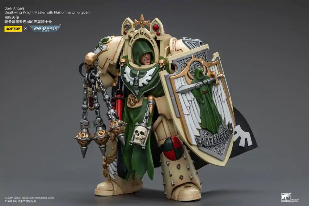 Warhammer 40k Action Figure 1/18 Dark Angels Deathwing Knight Master with Flail of the Unforgiven 12 cm termékfotó