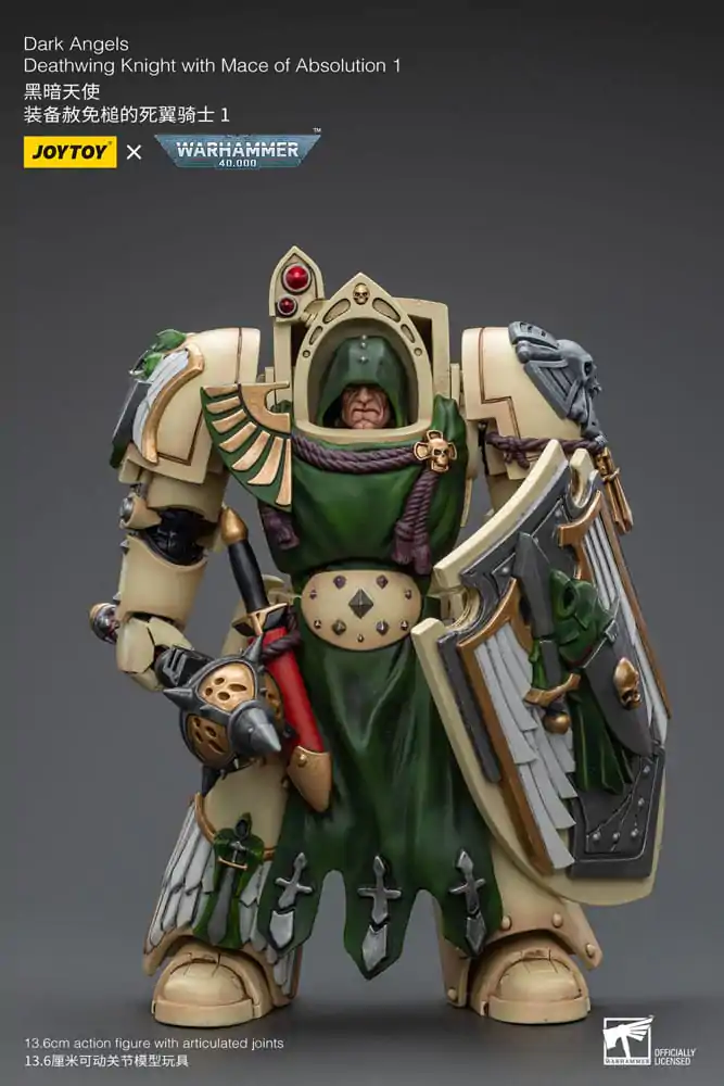 Warhammer 40k Action Figure 1/18 Dark Angels Deathwing Knight with Mace of Absolution 1 12 cm termékfotó