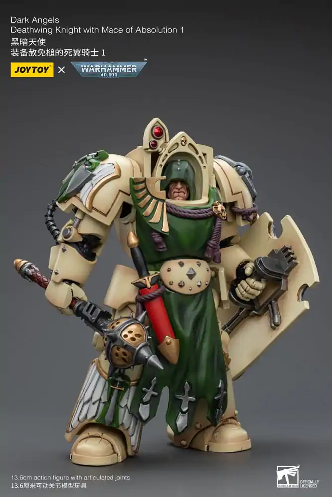 Warhammer 40k Action Figure 1/18 Dark Angels Deathwing Knight with Mace of Absolution 1 12 cm termékfotó