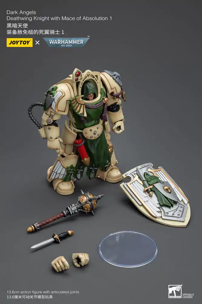 Warhammer 40k Action Figure 1/18 Dark Angels Deathwing Knight with Mace of Absolution 1 12 cm termékfotó