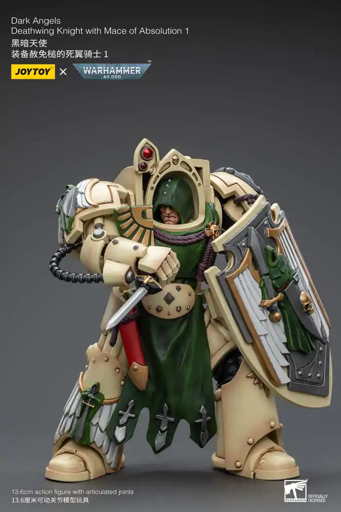 Warhammer 40k Action Figure 1/18 Dark Angels Deathwing Knight with Mace of Absolution 1 12 cm termékfotó