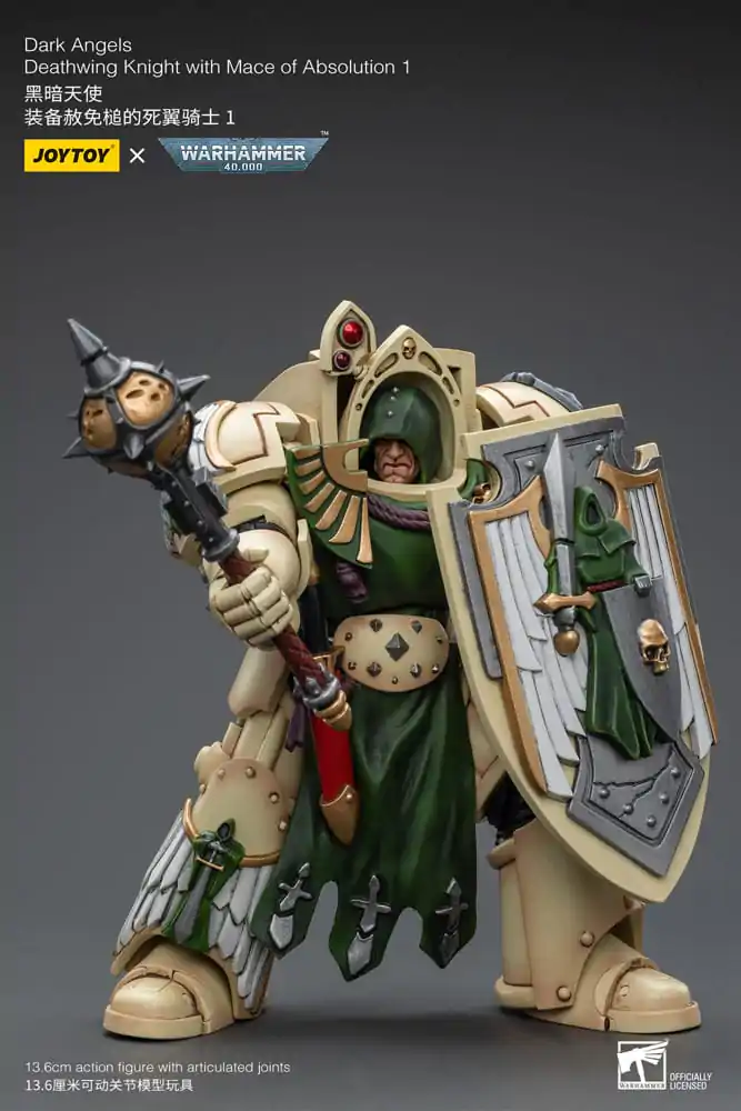 Warhammer 40k Action Figure 1/18 Dark Angels Deathwing Knight with Mace of Absolution 1 12 cm termékfotó