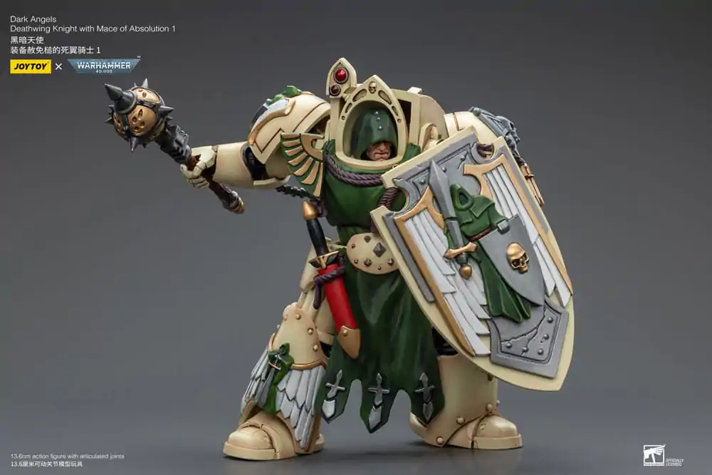 Warhammer 40k Action Figure 1/18 Dark Angels Deathwing Knight with Mace of Absolution 1 12 cm termékfotó