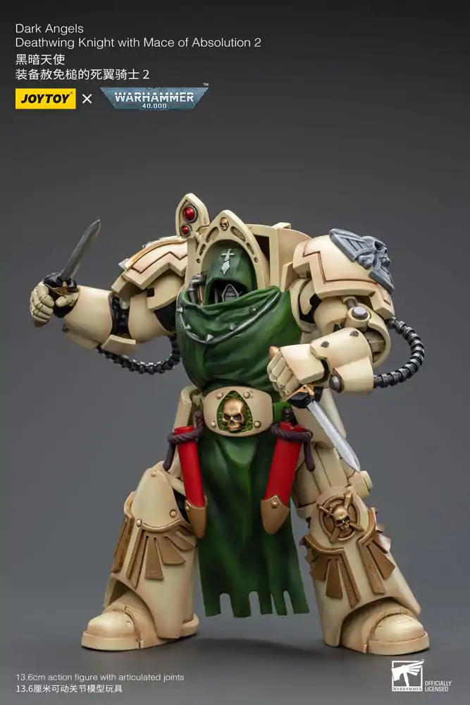 Warhammer 40k Action Figure 1/18 Dark Angels Deathwing Knight with Mace of Absolution 2 12 cm product photo