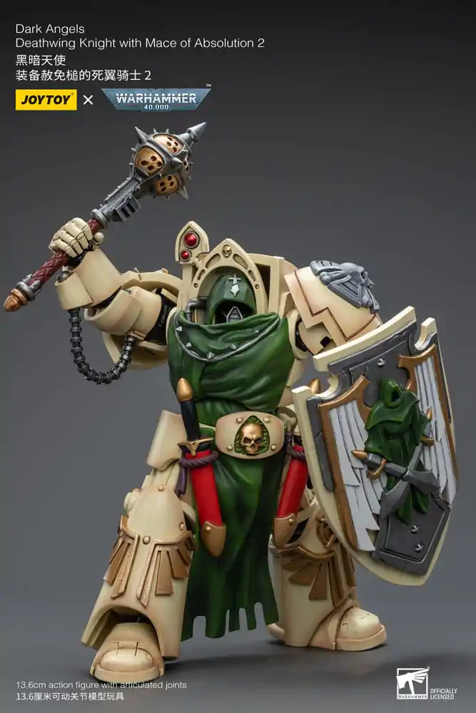 Warhammer 40k Action Figure 1/18 Dark Angels Deathwing Knight with Mace of Absolution 2 12 cm product photo