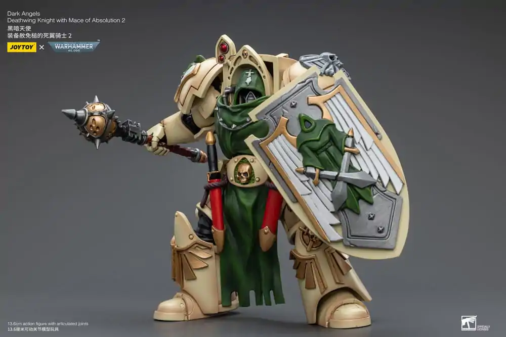 Warhammer 40k Action Figure 1/18 Dark Angels Deathwing Knight with Mace of Absolution 2 12 cm product photo