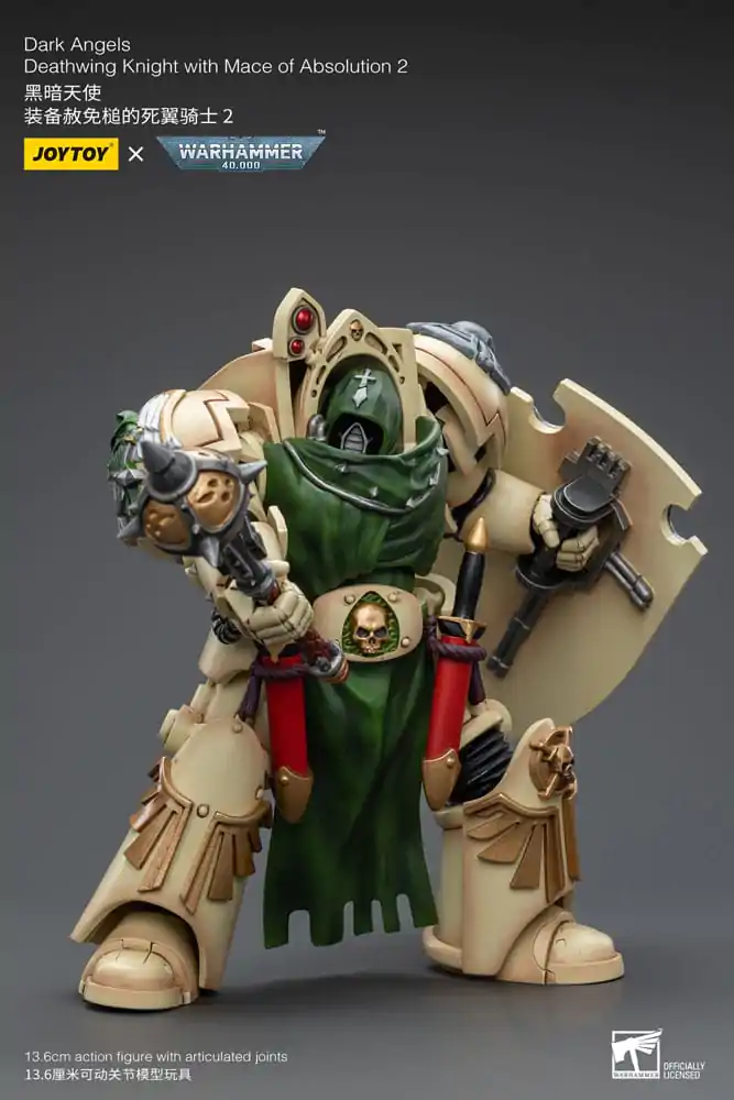 Warhammer 40k Action Figure 1/18 Dark Angels Deathwing Knight with Mace of Absolution 2 12 cm product photo