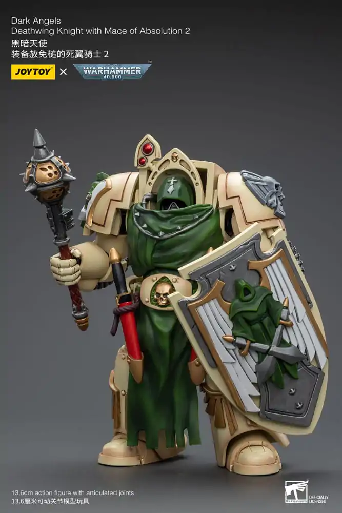 Warhammer 40k Action Figure 1/18 Dark Angels Deathwing Knight with Mace of Absolution 2 12 cm product photo