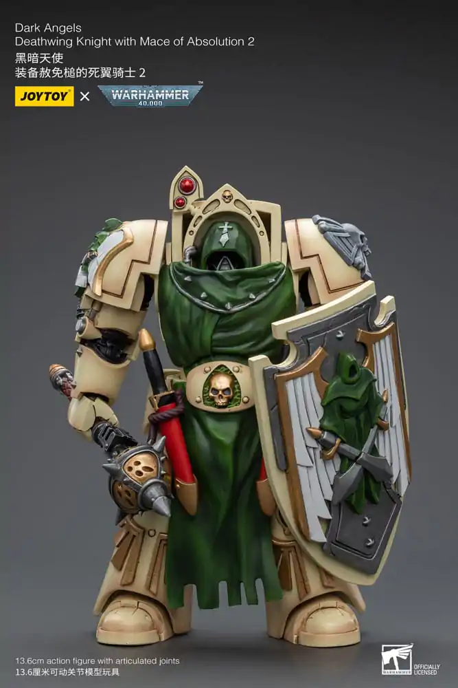 Warhammer 40k Action Figure 1/18 Dark Angels Deathwing Knight with Mace of Absolution 2 12 cm product photo