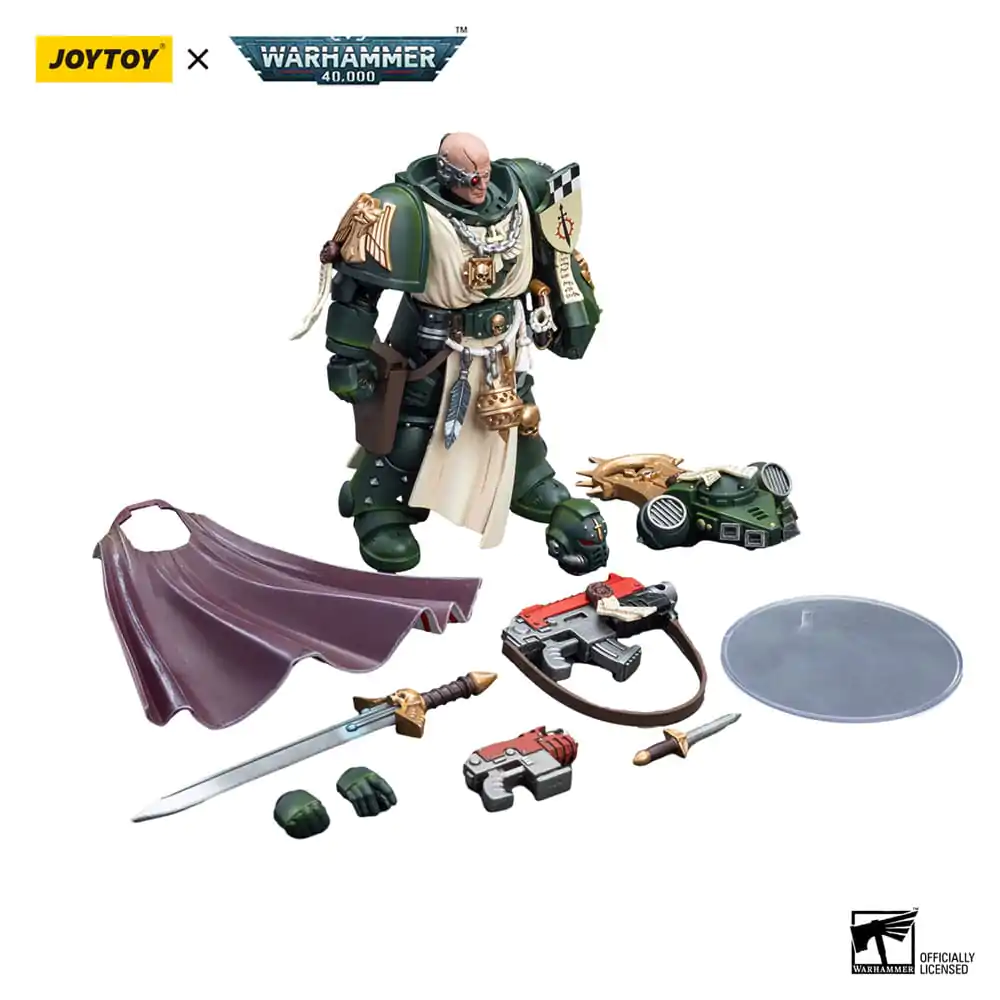 Warhammer 40k Action Figure 1/18 Dark Angels Master with Power Fist 12 cm termékfotó