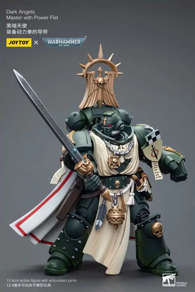 Warhammer 40k Action Figure 1/18 Dark Angels Master with Power Fist 12 cm termékfotó