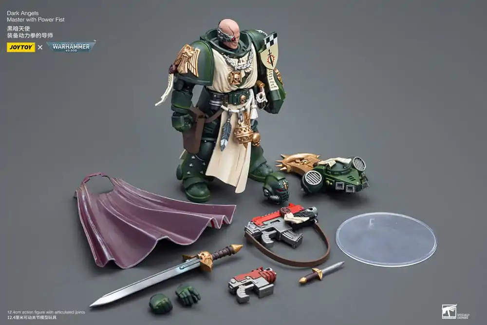 Warhammer 40k Action Figure 1/18 Dark Angels Master with Power Fist 12 cm termékfotó