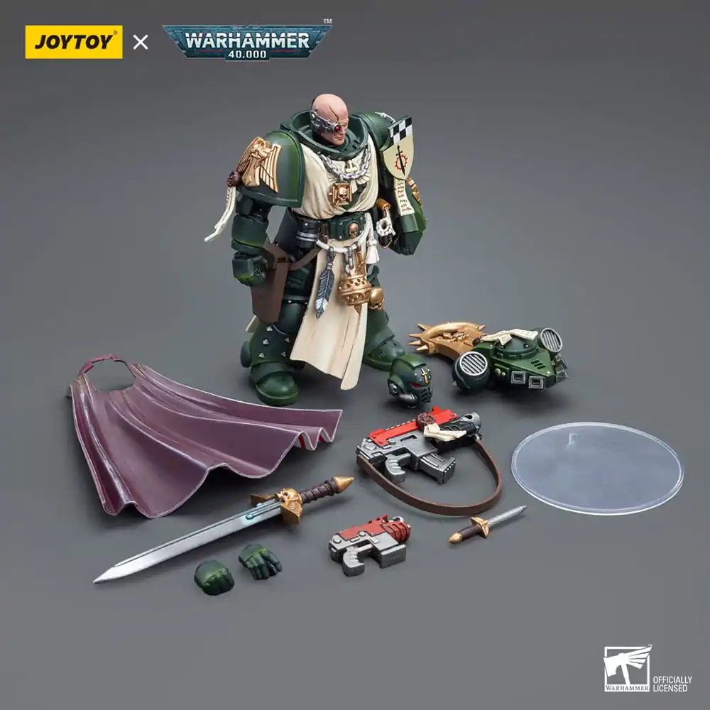 Warhammer 40k Action Figure 1/18 Dark Angels Master with Power Fist 12 cm termékfotó