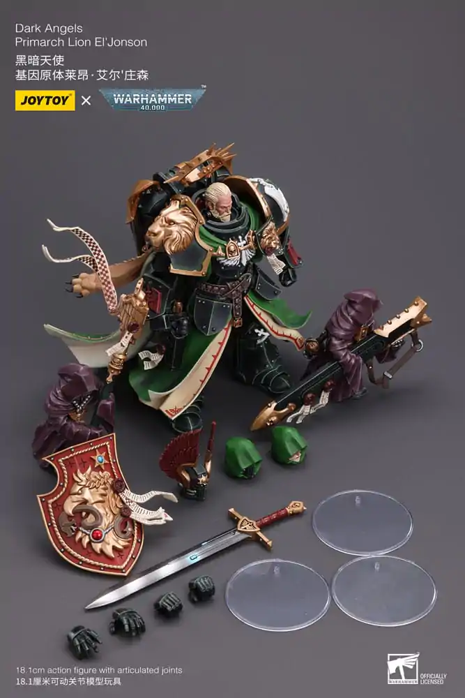 Warhammer 40k Action Figure 1/18 Dark Angels Primarch Lion El' Jonson 18 cm termékfotó