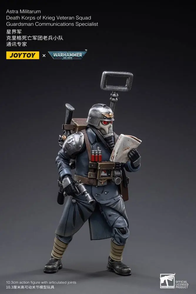 Warhammer 40k Action Figure 1/18 Death Korps of Krieg Veteran Squad Guardsman Communications Specialist 10 cm product photo