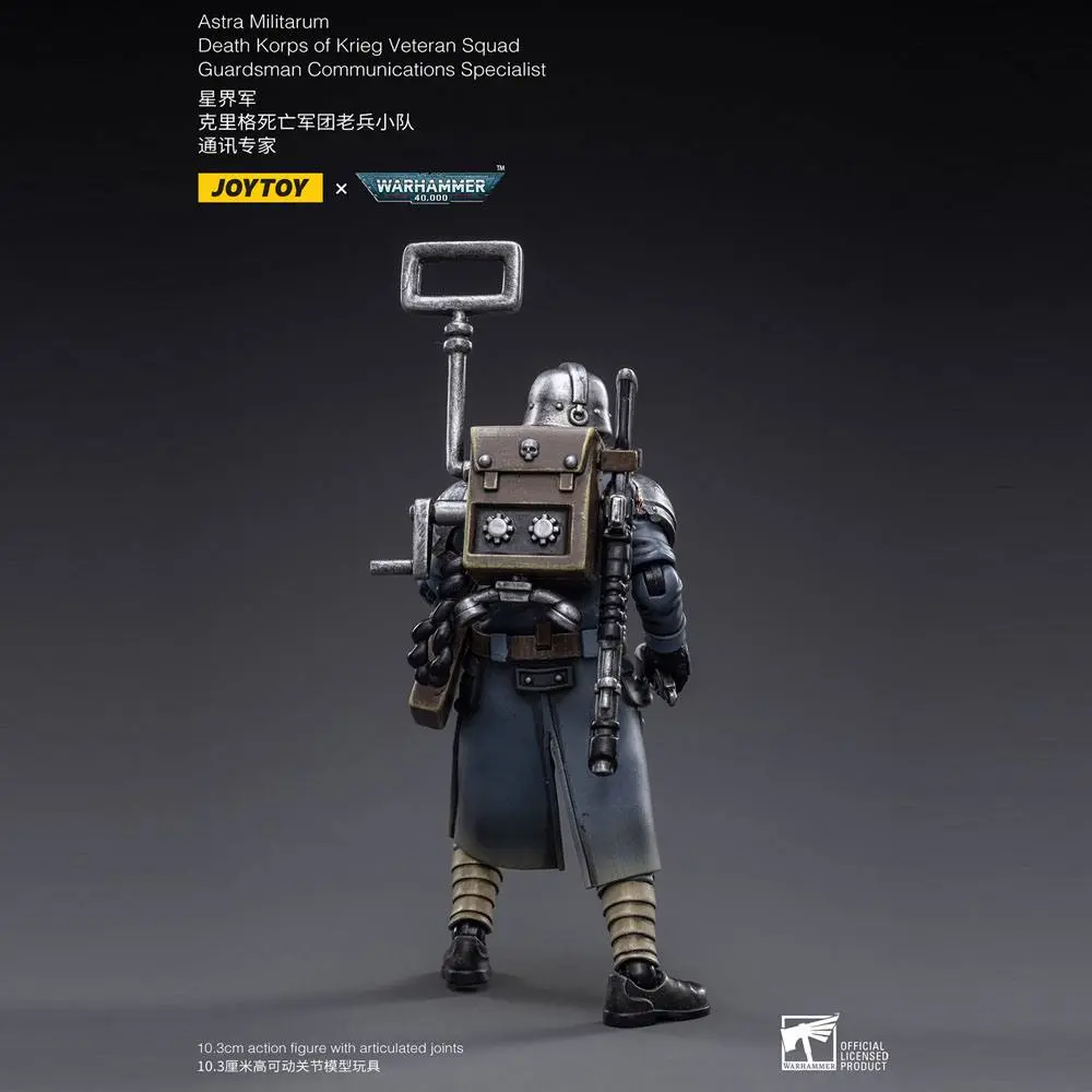 Warhammer 40k Action Figure 1/18 Death Korps of Krieg Veteran Squad Guardsman Communications Specialist 10 cm product photo