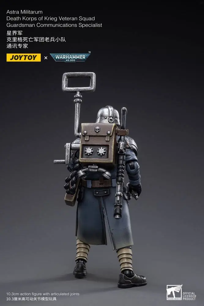 Warhammer 40k Action Figure 1/18 Death Korps of Krieg Veteran Squad Guardsman Communications Specialist 10 cm product photo