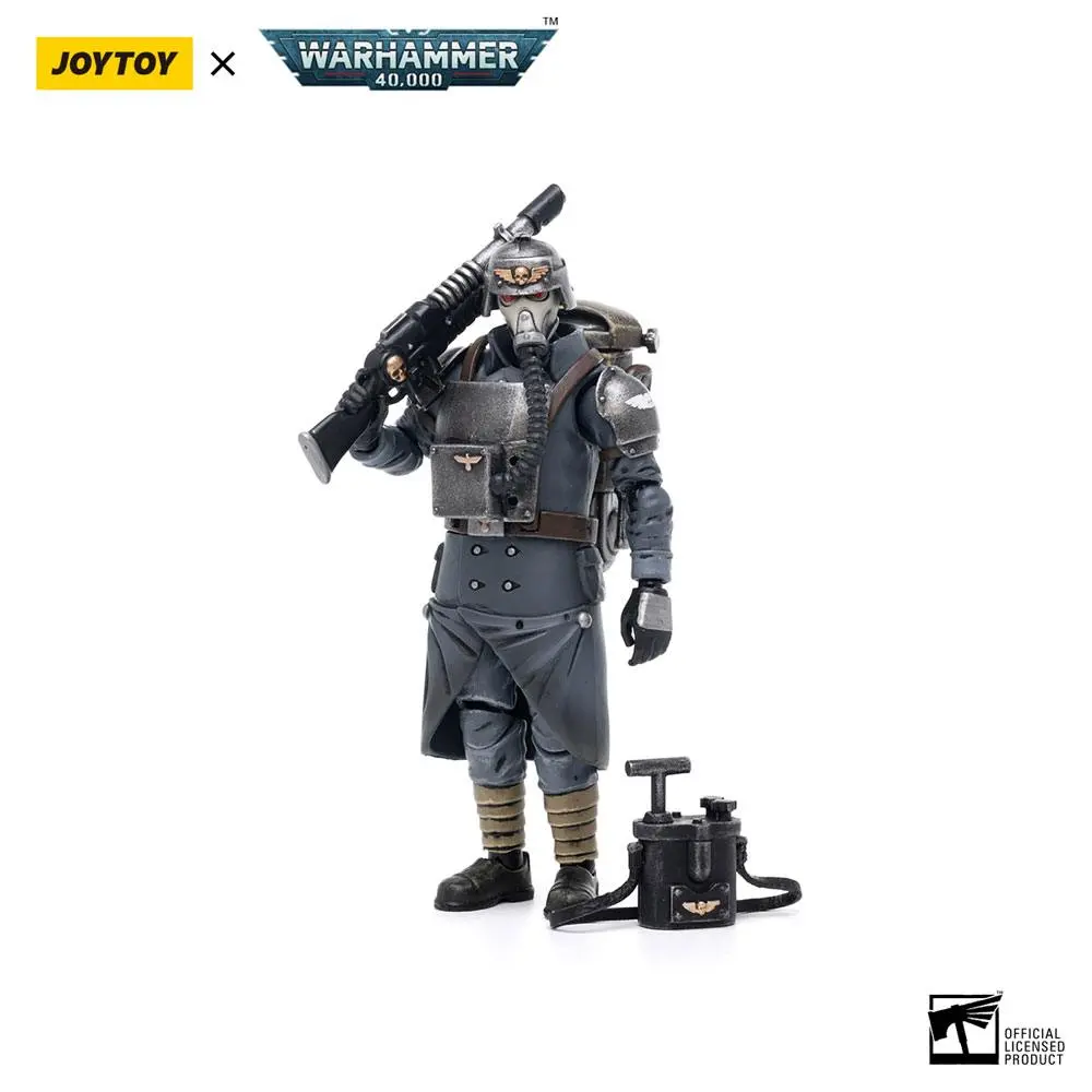 Warhammer 40k Action Figure 1/18 Death Korps of Krieg Veteran Squad Guardsman Demolitions Specialist 10 cm termékfotó