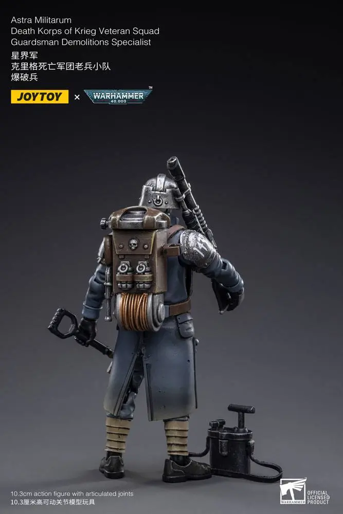 Warhammer 40k Action Figure 1/18 Death Korps of Krieg Veteran Squad Guardsman Demolitions Specialist 10 cm termékfotó