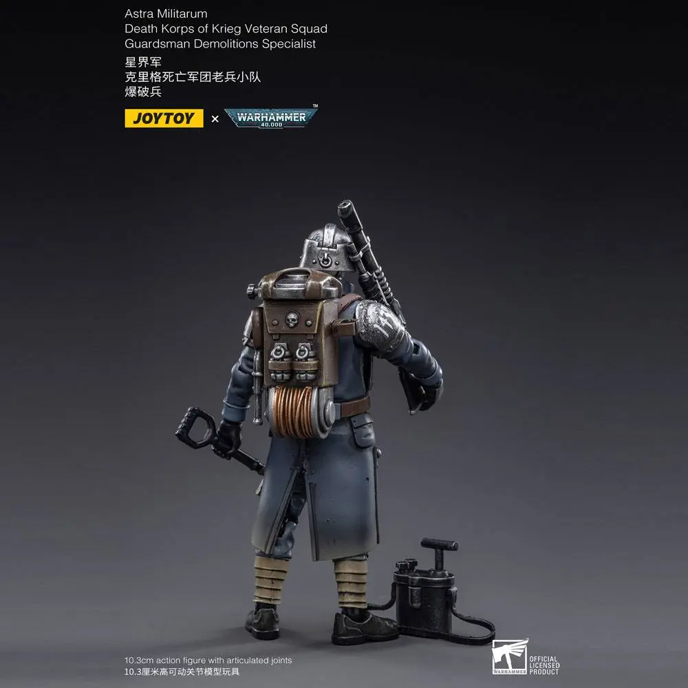 Warhammer 40k Action Figure 1/18 Death Korps of Krieg Veteran Squad Guardsman Demolitions Specialist 10 cm termékfotó