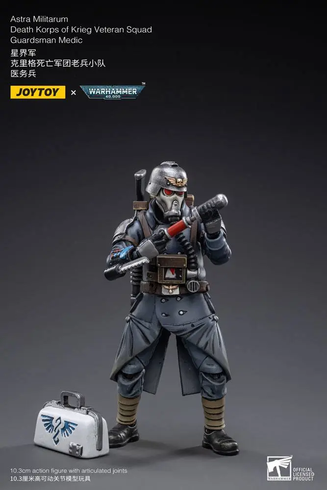 Warhammer 40k Action Figure 1/18 Death Korps of Krieg Veteran Squad Guardsman Medic 10 cm product photo