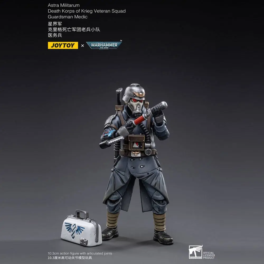 Warhammer 40k Action Figure 1/18 Death Korps of Krieg Veteran Squad Guardsman Medic 10 cm product photo