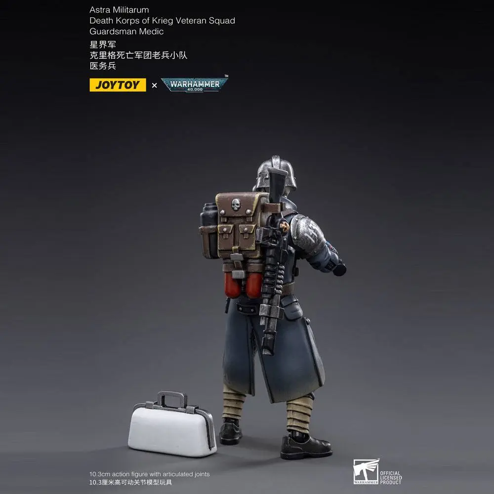 Warhammer 40k Action Figure 1/18 Death Korps of Krieg Veteran Squad Guardsman Medic 10 cm product photo