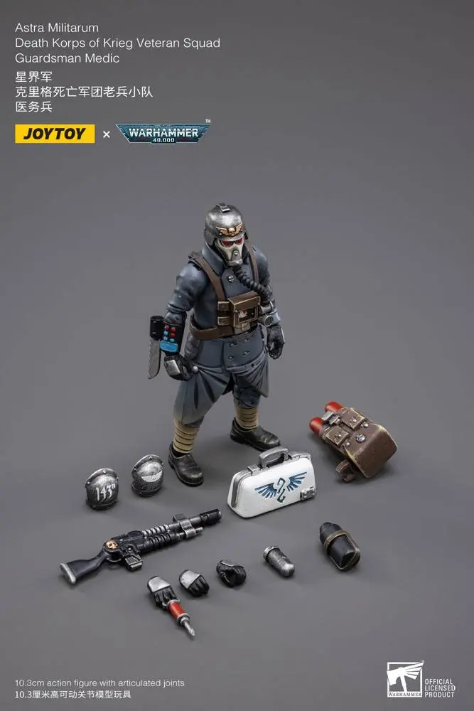 Warhammer 40k Action Figure 1/18 Death Korps of Krieg Veteran Squad Guardsman Medic 10 cm product photo