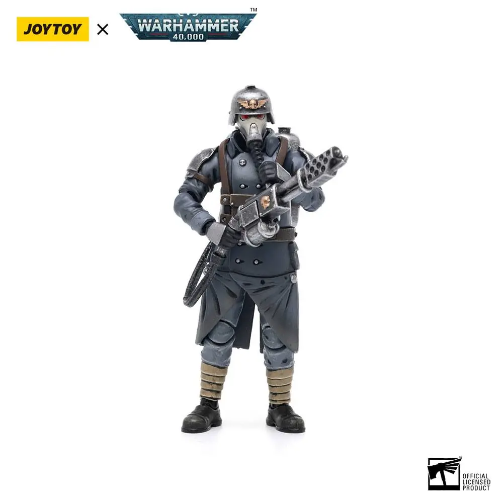 Warhammer 40k Action Figure 1/18 Death Korps of Krieg Veteran Squad Guardsman with Flamer 10 cm product photo