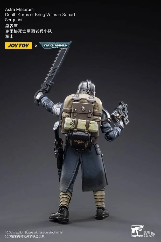 Warhammer 40k Action Figure 1/18 Death Korps of Krieg Veteran Squad Sergeant 10 cm termékfotó