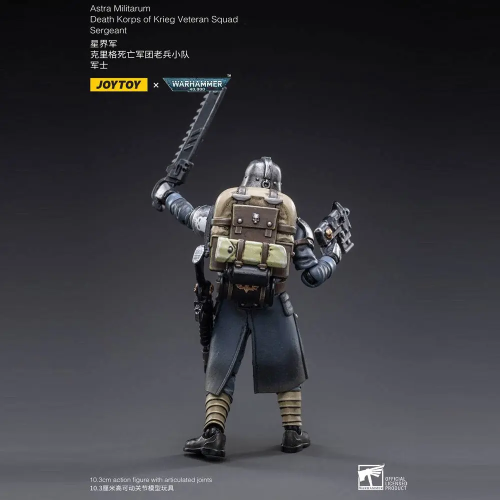 Warhammer 40k Action Figure 1/18 Death Korps of Krieg Veteran Squad Sergeant 10 cm termékfotó