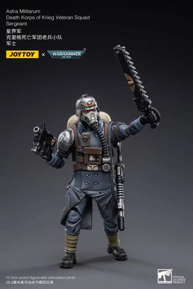 Warhammer 40k Action Figure 1/18 Death Korps of Krieg Veteran Squad Sergeant 10 cm termékfotó