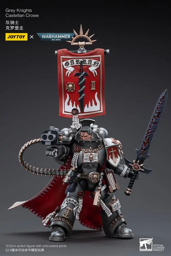Warhammer 40k Action Figure 1/18 Grey Knights Castellan Crowe 12 cm product photo