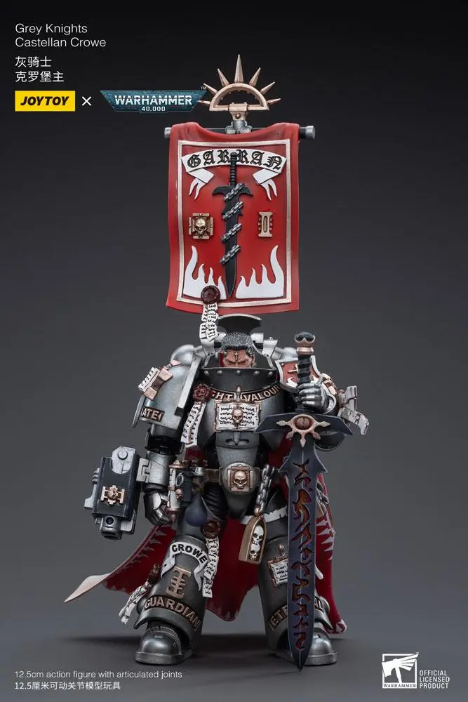 Warhammer 40k Action Figure 1/18 Grey Knights Castellan Crowe 12 cm product photo