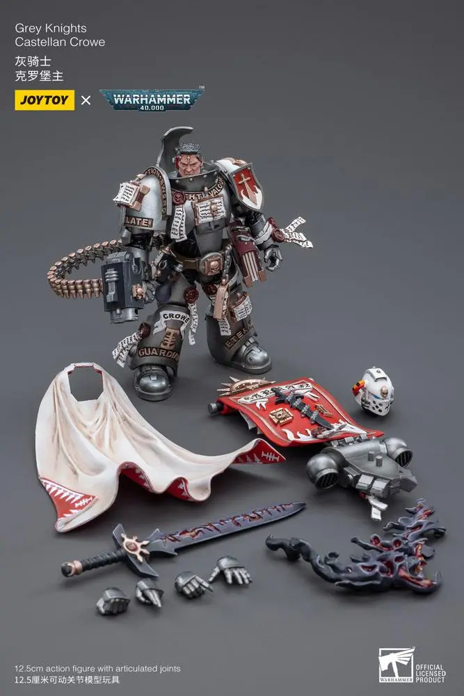 Warhammer 40k Action Figure 1/18 Grey Knights Castellan Crowe 12 cm product photo