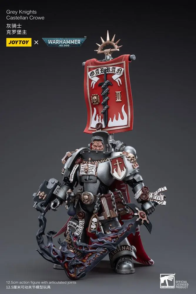 Warhammer 40k Action Figure 1/18 Grey Knights Castellan Crowe 12 cm product photo