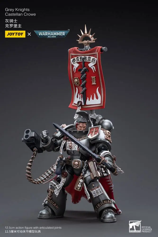 Warhammer 40k Action Figure 1/18 Grey Knights Castellan Crowe 12 cm product photo