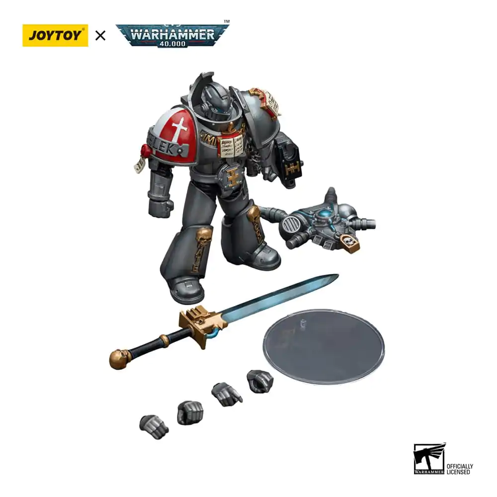 Warhammer 40k Action Figure 1/18 Grey Knights Interceptor Squad Interceptor with Storm Bolter and Nemesis Force Sword 12 cm termékfotó