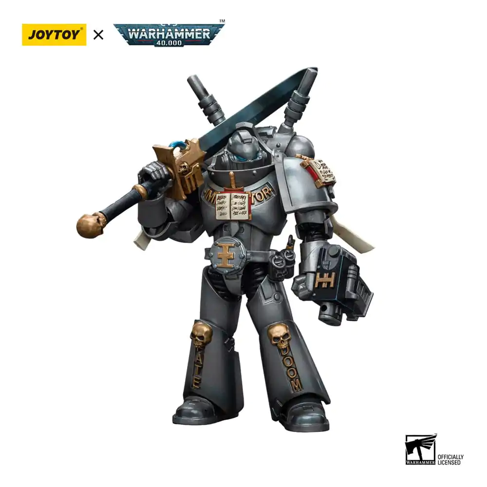 Warhammer 40k Action Figure 1/18 Grey Knights Interceptor Squad Interceptor with Storm Bolter and Nemesis Force Sword 12 cm termékfotó