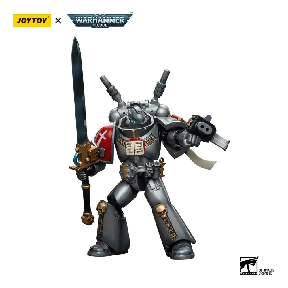 Warhammer 40k Action Figure 1/18 Grey Knights Interceptor Squad Interceptor with Storm Bolter and Nemesis Force Sword 12 cm termékfotó