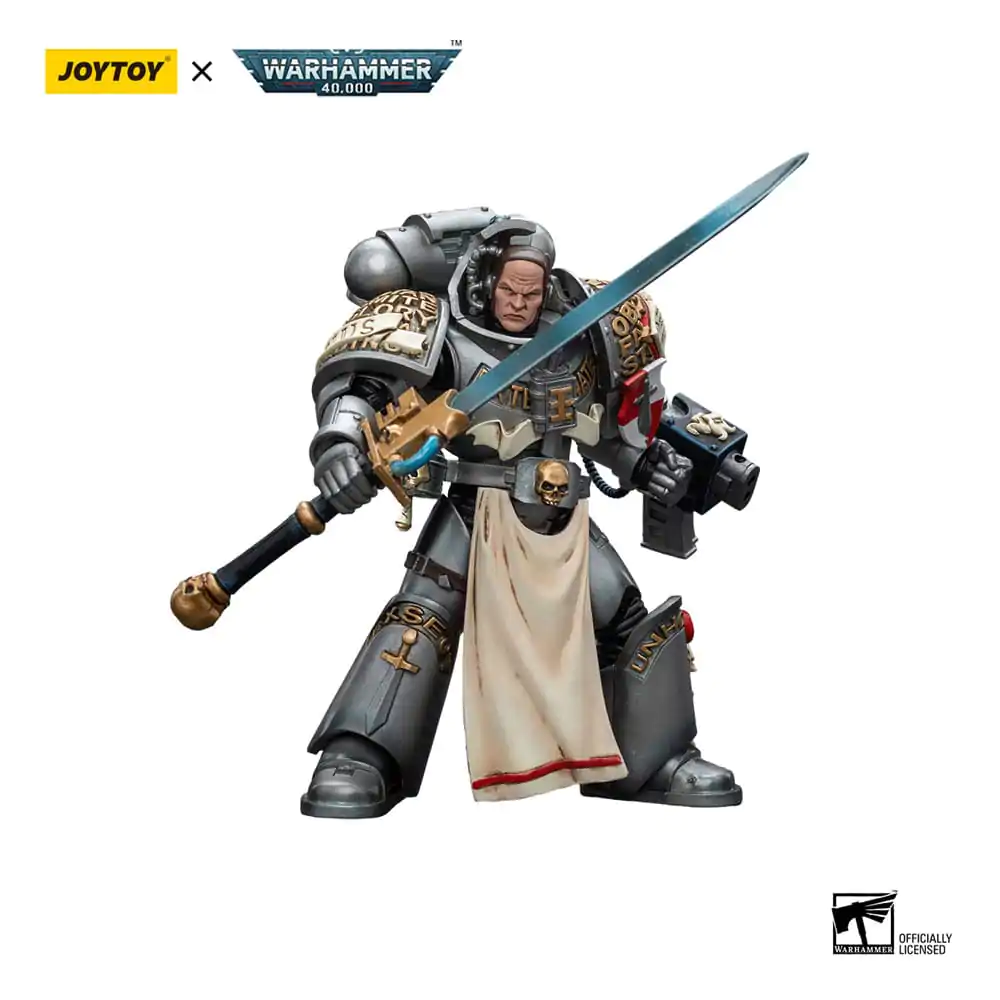 Warhammer 40k Action Figure 1/18 Grey Knights Strike Squad Justicar 12 cm termékfotó