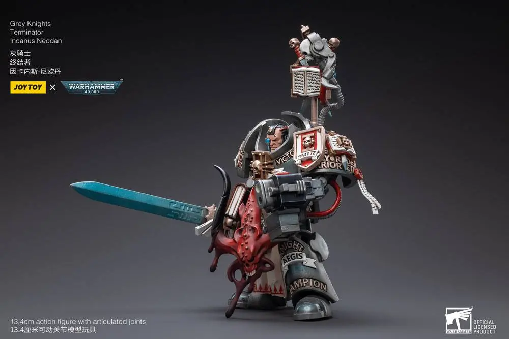 Warhammer 40k Action Figure 1/18 Grey Knights Terminator Incanus Neodan 13 cm product photo
