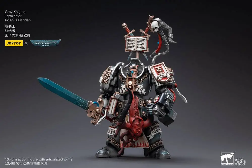 Warhammer 40k Action Figure 1/18 Grey Knights Terminator Incanus Neodan 13 cm product photo
