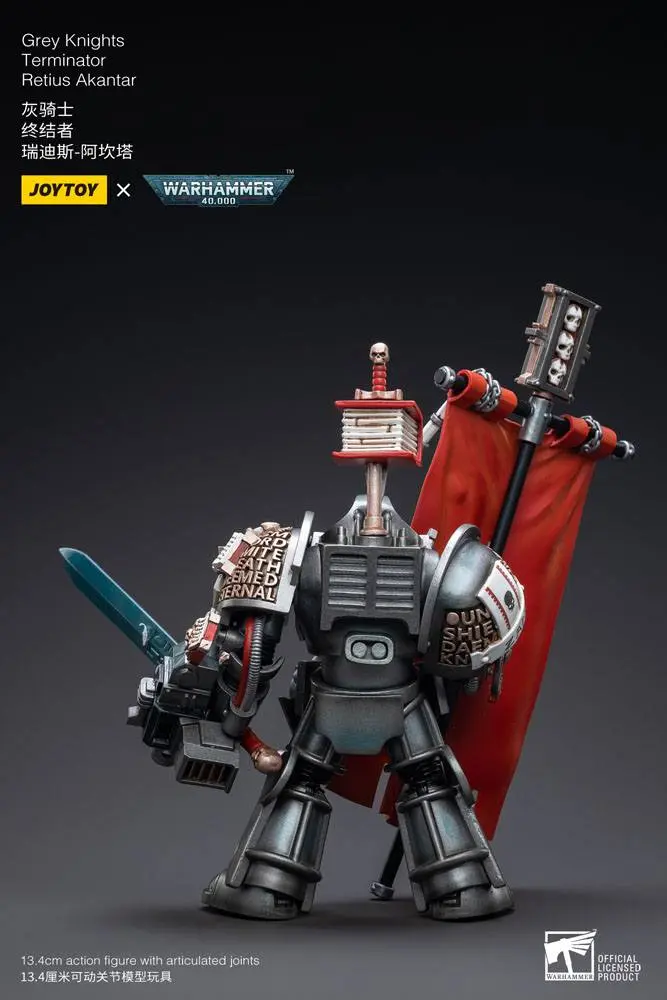 Warhammer 40k Action Figure 1/18 Grey Knights Terminator Retius Akantar 13 cm termékfotó