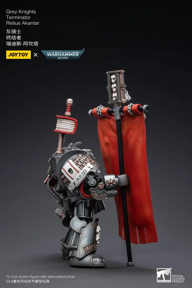 Warhammer 40k Action Figure 1/18 Grey Knights Terminator Retius Akantar 13 cm termékfotó