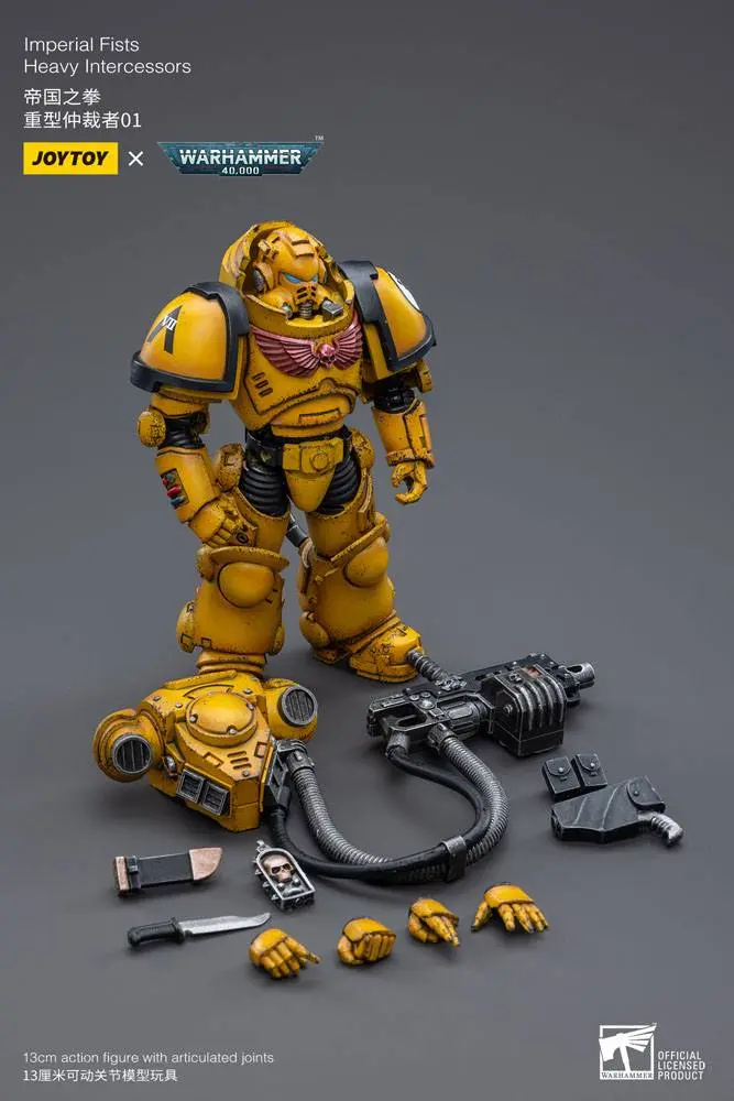 Warhammer 40k Action Figure 1/18 Imperial Fists Heavy Intercessors 01 13 cm product photo