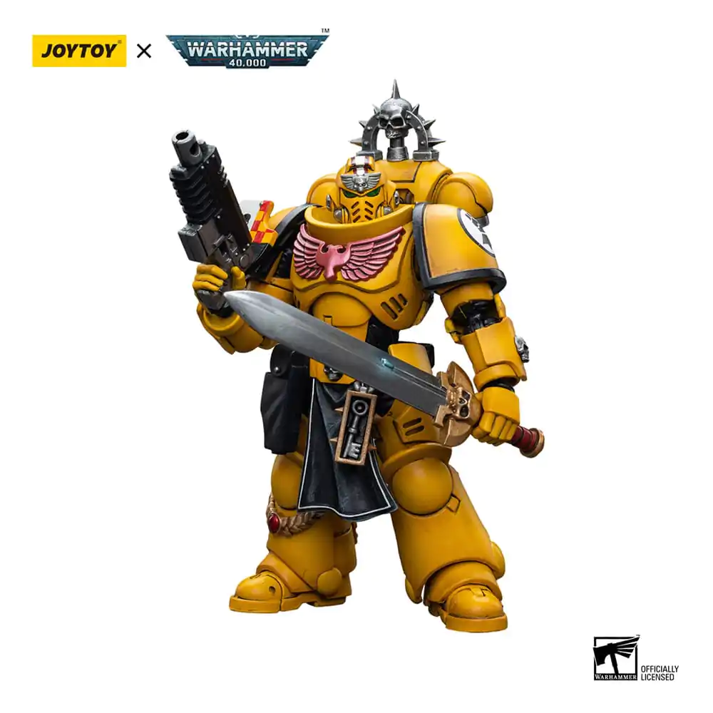 Warhammer 40k Action Figure 1/18 Imperial Fists Lieutenant with Power Sword 12 cm termékfotó