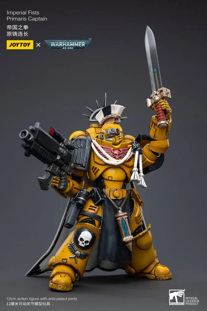 Warhammer 40k Action Figure 1/18 Imperial Fists Primaris Captain 12 cm product photo