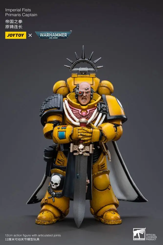 Warhammer 40k Action Figure 1/18 Imperial Fists Primaris Captain 12 cm product photo